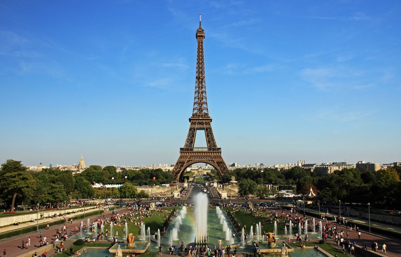 Eiffel Tower seen from the Trocadéro Paris