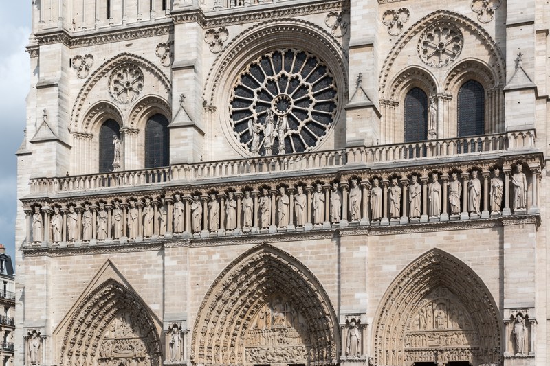 Notre-Dame de Paris west front and towers