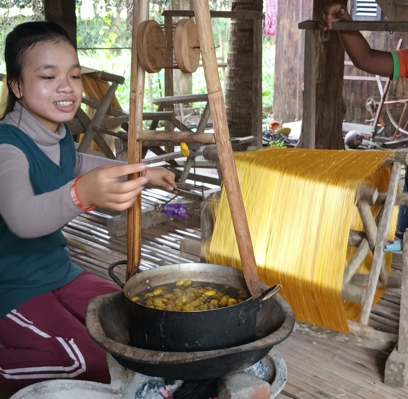 Silk weaving, Koh Dach