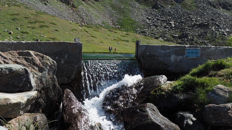Stellisee in the Zermatt mountains