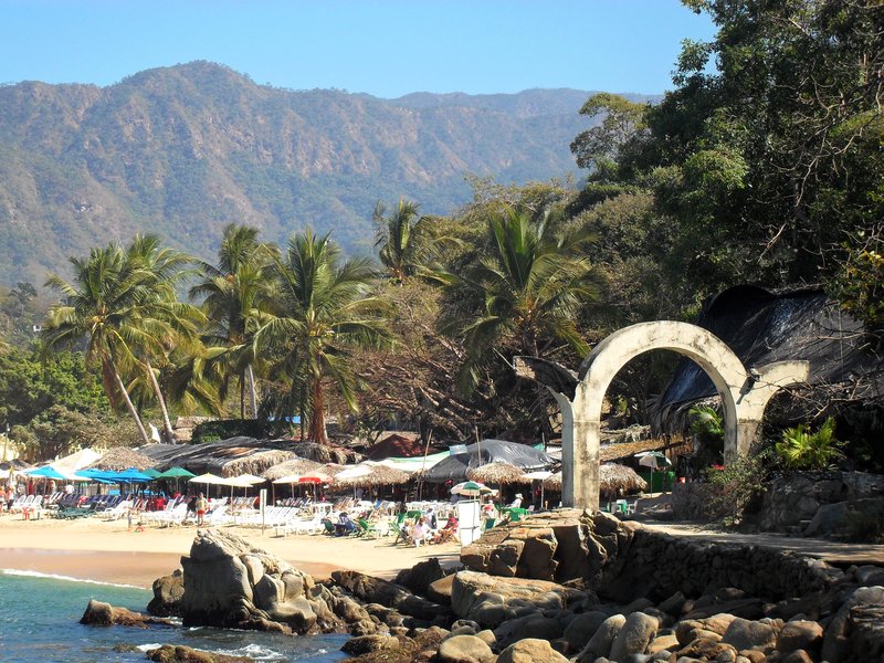 Mismaloya Beach river-mouth cove Puerto Vallarta