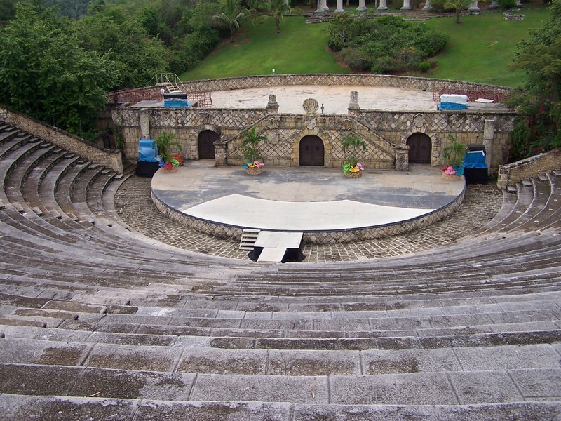 5,000-seat open-air amphitheater at Altos de Chavón overlooking the Chavón River gorge