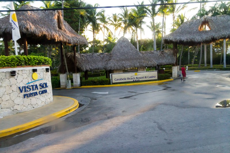 Open-air restaurants and beach stalls at El Cortecito village Bávaro