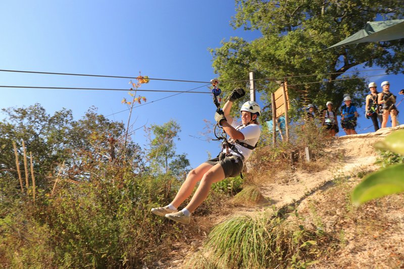 Zipline canopy course