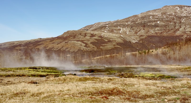 Strokkur erupting at Geysir