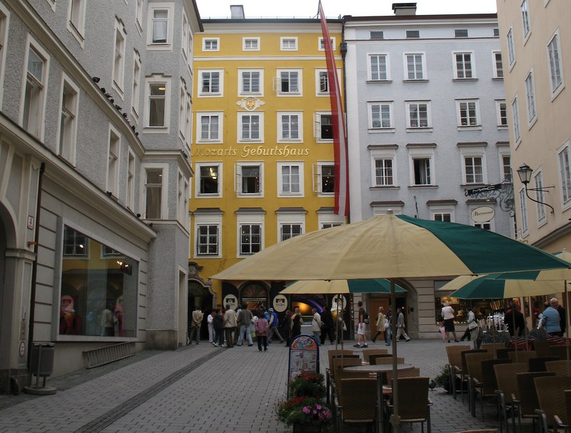 Mozart's Birthplace at Hagenauerplatz, Salzburg