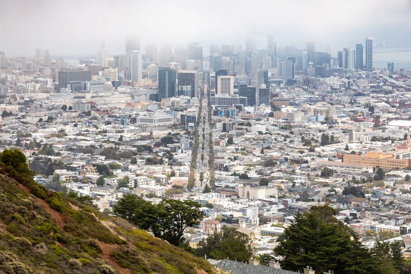San Francisco skyline from Twin Peaks