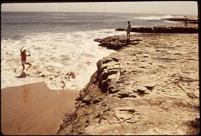 Natural Bridges State Beach — last remaining sandstone arch