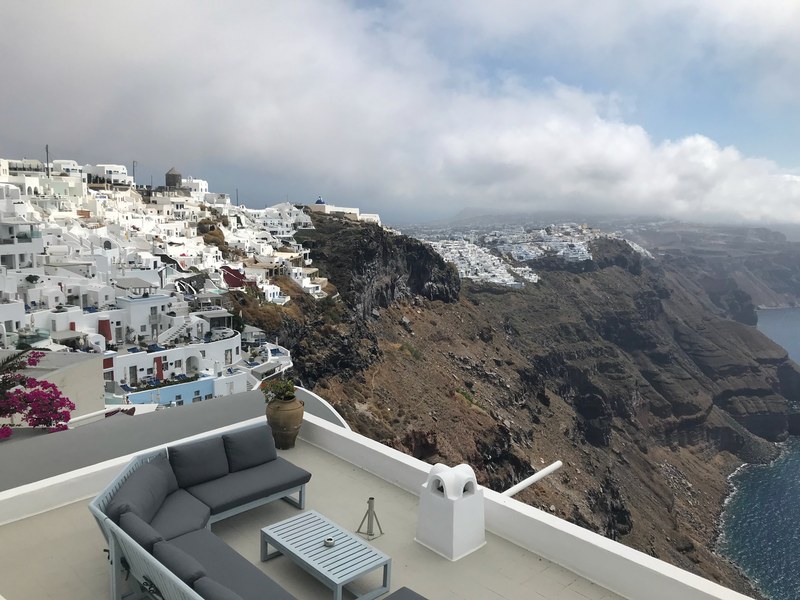 Firostefani caldera view