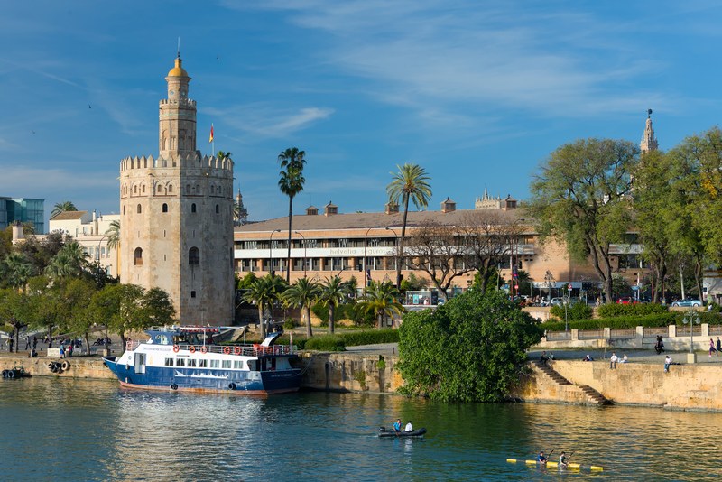 Torre del Oro Seville Guadalquivir riverfront