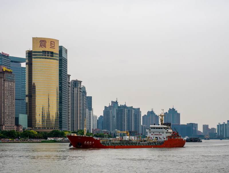 Oriental Pearl Tower Pudong Shanghai with spheres and lattice mast