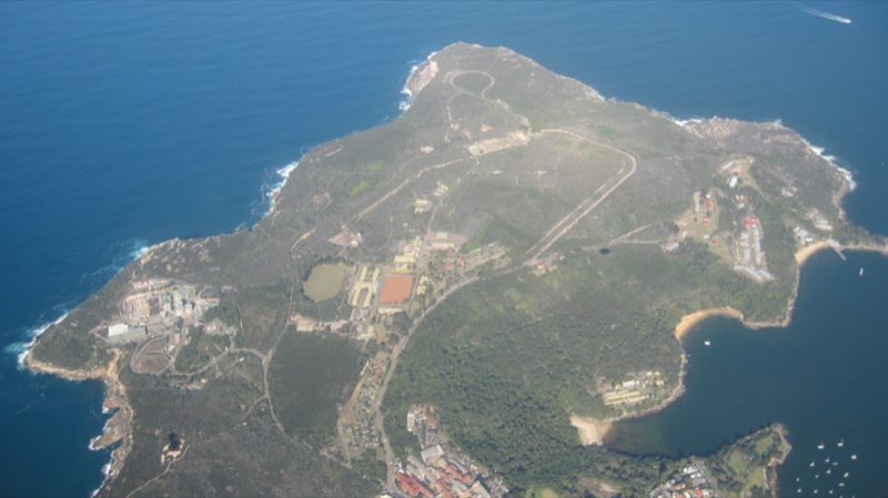 North Head cliffs and Sydney Harbour entrance from above