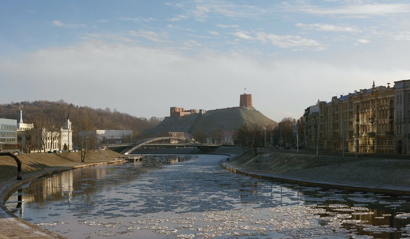 Gediminas Tower and Neris River