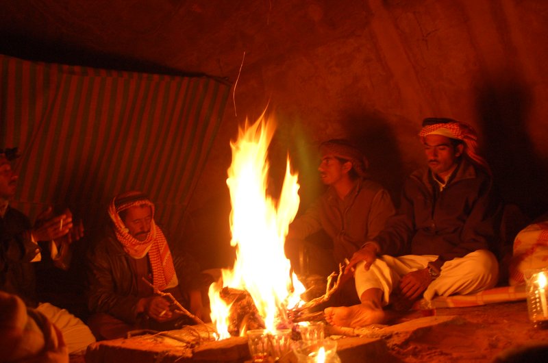 Bedouin campfire, Wadi Rum
