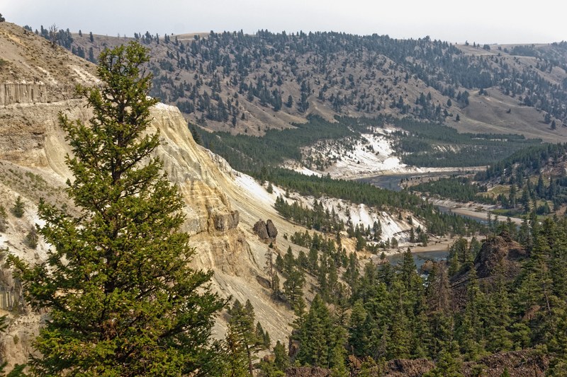 Grand Canyon of the Yellowstone waterfalls and canyon